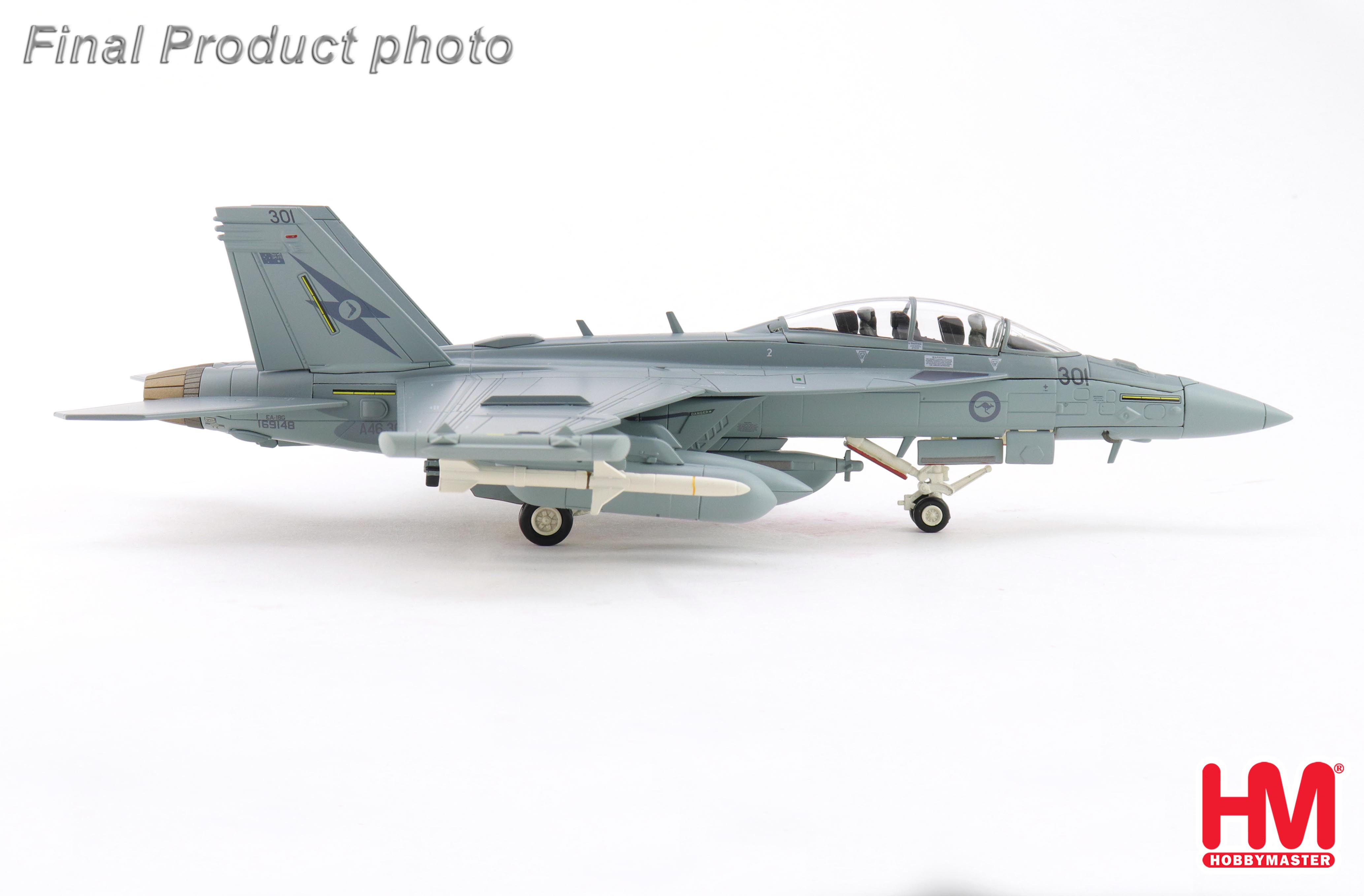 【未使用】 HOBBY MASTER HA5154 EA-18G Growler EA-18G Growler A46-301, 6th Sqn., RAAF, 2025 (w/2 x AIM-9 & 2 x NGJ)